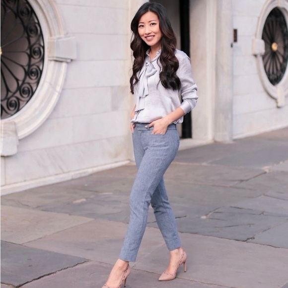 Banana Republic Pants - Banana Republic Blue Sloan ankle high pants